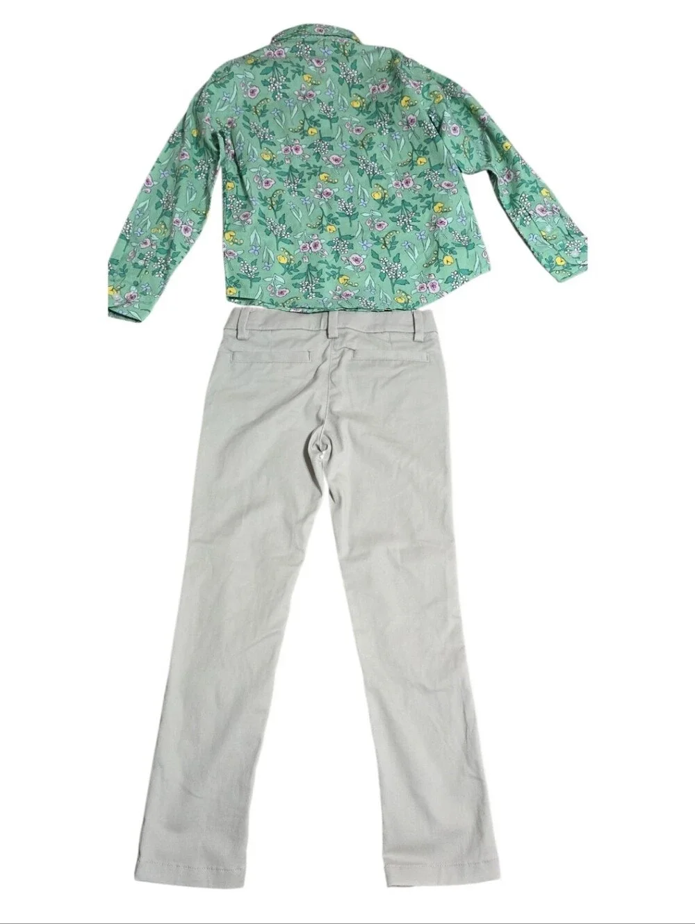 Carter's Light Gray Girls Chino Pants